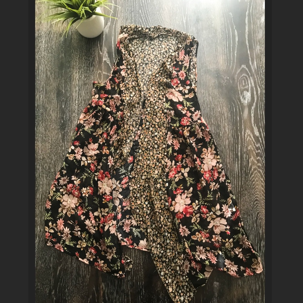 SHEER FLORAL COVERUP